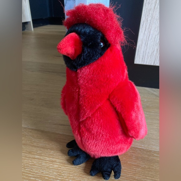 Ty The Beanie Buddies collection Red Cardinal plush toy 2001 - Picture 2 of 8